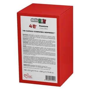 Delicitaly, Passione, Kapsułki Do Nespresso, 100 Kapsułek - Kawa w kapsułkach i saszetkach - miniaturka - grafika 1