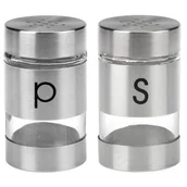 Pojemniki na przyprawy - Przyprawnik szklany art. 41497 pieprz/sól - miniaturka - grafika 1