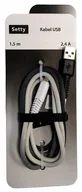 Kable USB - Kabel Setty USB - Apple Lightning 1,5 m wielokolorowy - miniaturka - grafika 1