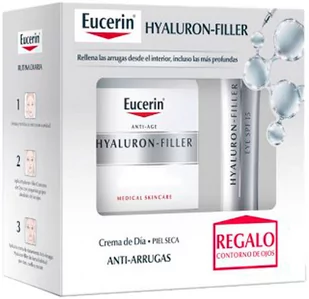 Krem do twarzy Eucerin Hyaluron Filler Day Cream Dry Skin Set 2 Pieces 50 ml (4005800247859) - Kremy do twarzy - miniaturka - grafika 1