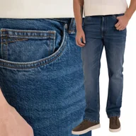 Spodnie męskie - MĘSKIE JEANSY KLASYCZNE SPODNIE WYGODNE NA CO DZIEŃ MORAJ 31 BLUE - miniaturka - grafika 1