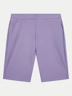 Spodenki damskie - 4F Szorty sportowe 4FJWSS24TTIGF134 Fioletowy Slim Fit - miniaturka - grafika 1