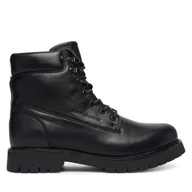 Botki męskie - Trapery Tommy Hilfiger Flex Th Outdoor Rs FM0FM05600 Czarny - miniaturka - grafika 1