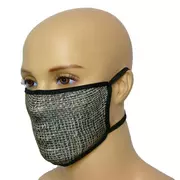 Maseczki ochronne i antywirusowe - Maska na twarz z nadrukiem ZBROJOWNIA - Worek - czarna - miniaturka - grafika 1