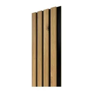 Panele ścienne i boazeria - Panel lamelowy dąb górski czarny 1,1 x 16,8 x 275 cm - miniaturka - grafika 1