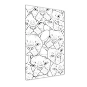 Foto gadżety - Foto obraz na szkle pionowy Buldogi francuskie - miniaturka - grafika 1