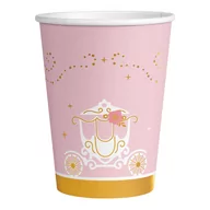 Dekoracje i nakrycia stołu na imprezę - Amscan, kubki Princess for a Day, papierowe, 250 ml, 8 szt. - miniaturka - grafika 1