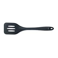 Przybory do gotowania - łopatka perforowana, silikon, 29 cm, czarna kod: KE-12624 - miniaturka - grafika 1