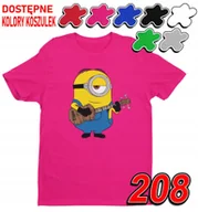 Koszulki męskie - Dziecięca Koszulka T-Shirt Z Nadrukiem Minionki Bajki Różne -M 134-140 - miniaturka - grafika 1