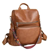 Torebki damskie - Skórzany Plecak Damski Mały, 2 W 1 Plecak Torebka Elegancki Wodoodporny Miejski Damski Mini Plecaki Nowoczesny Plecaks Podróżny Plecaki Torebki Na P.. - miniaturka - grafika 1