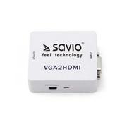 Kable komputerowe i do monitorów - Savio Adapter VGA HDMI - miniaturka - grafika 1