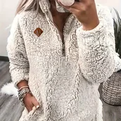 Inne - Elegancka Damska Bluza z Golfem w Jednolitym Kolorze - Wygodny Poliester, Możliwość Prania w Pralce, Idealna na Jesień/Zimę - miniaturka - grafika 1