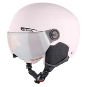 Kaski narciarskie - Dziecięcy Kask ALPINA ZUPO VISOR Q-LITE ALPZUPORSMT – Różowy - miniaturka - grafika 1