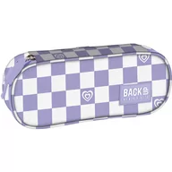 Piórniki - BackUp, Piórnik saszetka szachownica fiolet - miniaturka - grafika 1