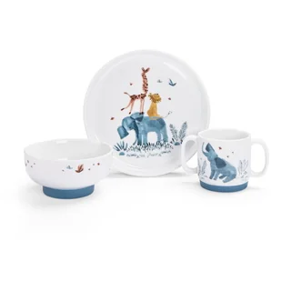 Porcelanowy zestaw naczyń dla dzieci 3 szt. Sous mon Baobab – Moulin Roty - Zestawy naczyń dla dzieci - miniaturka - grafika 1