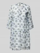 Sukienki - Sukienka mini taliowana z półprzejrzystymi rękawami model ‘SMILLA’ - miniaturka - grafika 1