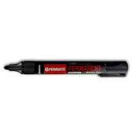 Przybory szkolne - Penmate Marker permanenty okrągły czarny 12 szt. - miniaturka - grafika 1