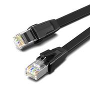 Kable miedziane - Ugreen UGREEN NW134 Płaski kabel sieciowy z metalowymi wtyczkami Ethernet RJ45 Cat.8 U/FTP 3m czarny 10982 - miniaturka - grafika 1