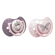 Smoczki uspokajające - Lovi, smoczek uspokajający, 0-6 miesięcy, silikonowy, dynamiczny, Botanic Girl, 2 sztuki - miniaturka - grafika 1