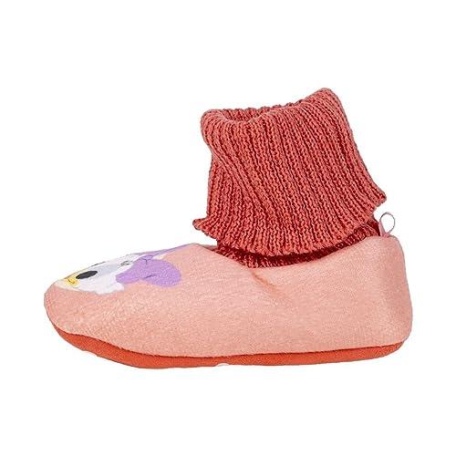 Disney Domowe kapcie do Myszki Minnie, Unisex dla dzieci, Pomarańczowy, 25 EU, Pomarańczowy, 25 EU