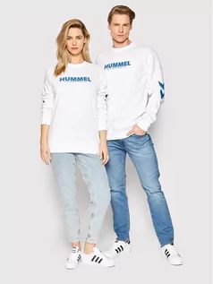 Bluzy damskie - Hummel Bluza Unisex Legacy 212571 Biały Regular Fit - grafika 1
