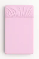 Prześcieradła dla dzieci - Prześcieradło jersey bawełna z gumką do łóżeczka 120x60cm - różowe - miniaturka - grafika 1