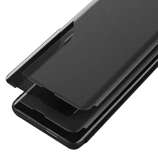 Eco Leather View Case elegancki futerał etui z klapką i funkcją podstawki Xiaomi Redmi Note 11 Pro+ 5G (China) / 11 Pro 5G (China) / Mi11i HyperCharge / Poco X4 NFC 5G czarny - Etui i futerały do telefonów - miniaturka - grafika 5