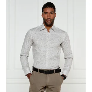 BOSS BLACK Koszula H-HANK-kent-C1-214 Slim Fit stretch - Koszule męskie - miniaturka - grafika 1