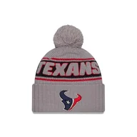 Czapki damskie - New Era Houston Texans NFL 2024 Sideline Sport Knit Szary Czapka z Pomponem - One-Size - miniaturka - grafika 1