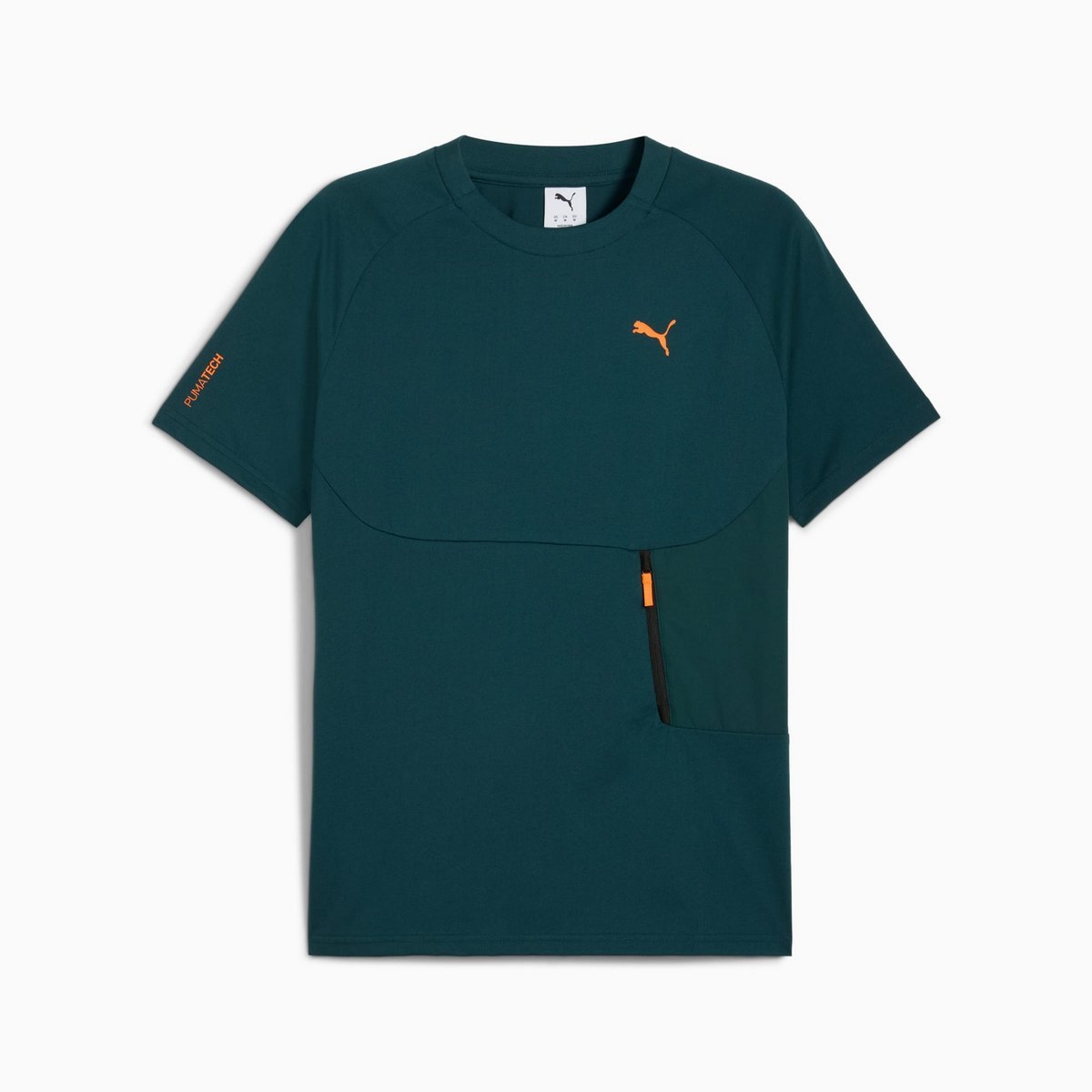 Koszulka męska Puma PUMATECH POCKET zielona 62967375 r S