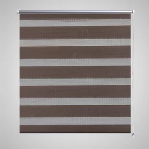 vidaXL vidaXL Roleta w pasy (50 x 100 cm), kawa - Rolety - miniaturka - grafika 1