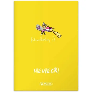 Zeszyt A5 60k kratka 70g. JĘZYK NIEMIECKI 9500066 HERLITZ - Zeszyty szkolne - miniaturka - grafika 1