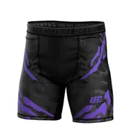 Kimona, stroje i obuwie - Spodenki Vale Tudo do MMA męskie EXTREME HOBBY BLACK PANTHER - miniaturka - grafika 1