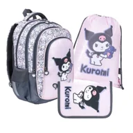 Zestawy szkolne - ZESTAW SZKOLNY 3-ELEMENTÓW KUROMI PINK ST. MAJEWSKI - miniaturka - grafika 1