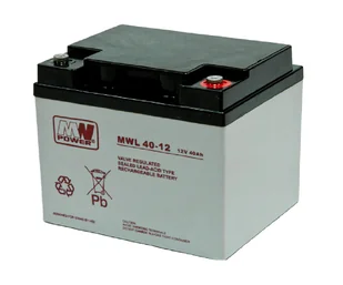 Akumulator żelowy 12V 40Ah Mw Power Ups 12V 13A - Baterie do zasilaczy awaryjnych UPS - miniaturka - grafika 2