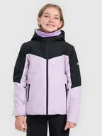 Kurtki i płaszcze dla dziewczynek - 4F Kurtka narciarska membrana 5000 dziewczęca - fioletowa 122 (6-7 lat) - miniaturka - grafika 1