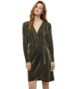 Minus Damska sukienka Irina, czarna z złotem, 16 - Sukienki - miniaturka - grafika 1