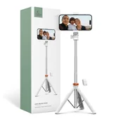 Selfie stick - TECH-PROTECT L03S BLUETOOTH SELFIE STICK TRIPOD WHITE - miniaturka - grafika 1