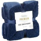 Koce - Koc EUROFIRANY Tedy 150 x 200 cm Granatowy - miniaturka - grafika 1