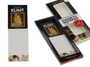 Notes magnetyczny - G. Klimt, Pocałunek (CARMANI) - Notesy i bloczki - miniaturka - grafika 1