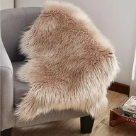 Dywany - Sztuczne futerko Ebony beżowy, 60 x 90 cm - miniaturka - grafika 1