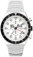 Zegarki męskie - Zegarek Timex TW2V69900 Q Timex Chronograph 40mm Stainless Steel Bracelet - miniaturka - grafika 1
