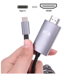 Kabel Adapter Usb-c Do Hdmi 4K Uhd 200CM Mhl - Złącza, przejściówki, adaptery - miniaturka - grafika 2