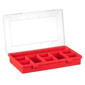 Skrzynki i torby narzędziowe - Allit Pudełko na drobne elementy Euro+ B 29/9 czerwony 290x185x46mm (457210) - miniaturka - grafika 1
