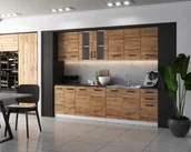 Meble kuchenne - Meble Kuchenne Kuchnia Zestaw Szafki Modułowe Blat Jola 2,6M Dąb Wotan - miniaturka - grafika 1