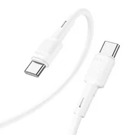 Kable USB - Hoco Kabel USB-C do USB-C Power Delivery PD60W 3A Victory X83 1m biały - miniaturka - grafika 1