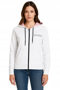 GUESS BLUZA Z KAPUTREM DAMSKA Z LOGO S 1WYE - Bluzy damskie - miniaturka - grafika 1