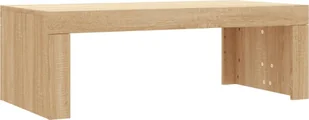 vidaXL Stolik kawowy dąb sonoma 102x50x36 cm materiał drewnopochodny - Ławy i stoliki kawowe - miniaturka - grafika 1