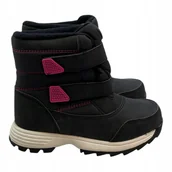 Śniegowce damskie - Śniegowce dziecięce Wonder Nation czarne rzepy r. 32,5 zimowe - miniaturka - grafika 1