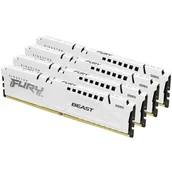 Pamięci RAM - KINGSTON FURY Beast 128GB 5600MT/s DDR5 CL40 DIMM Kit of 4 White XMP - miniaturka - grafika 1